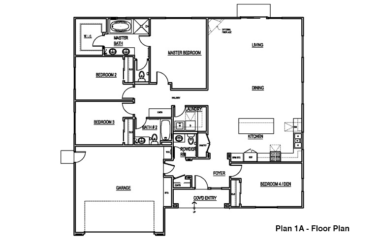 Plan 1A - Floor Plan