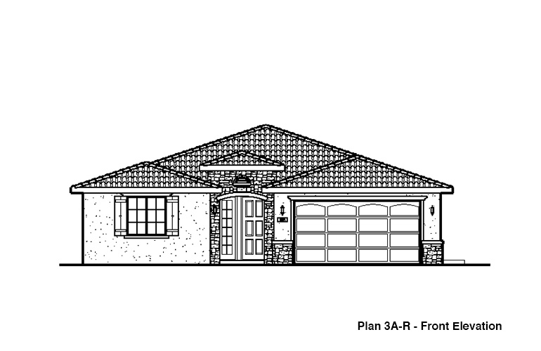 Plan 3A-R - Floor Elevation