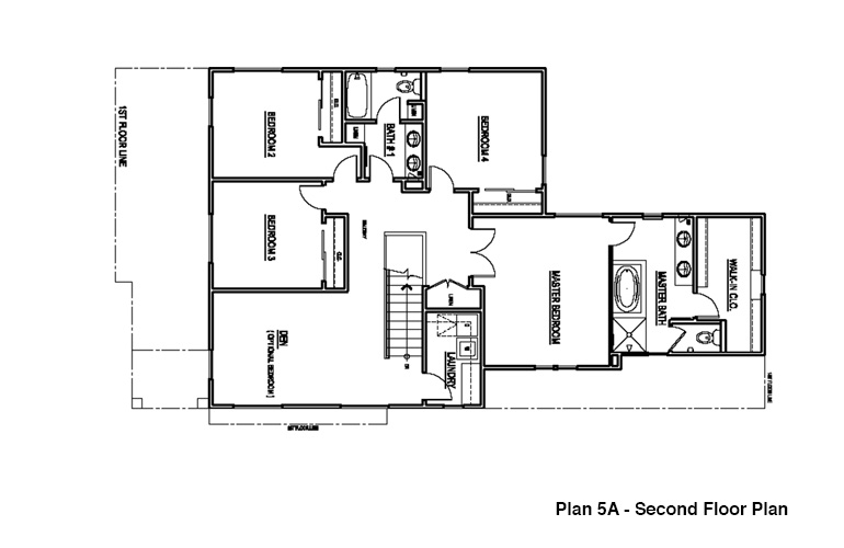 Plan 5A - Second Floor Plan